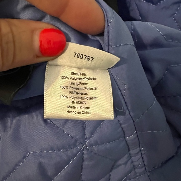 SB Active reversible Quilted Blue Jacket size XL snap pockets on both sides - Picture 7 of 15